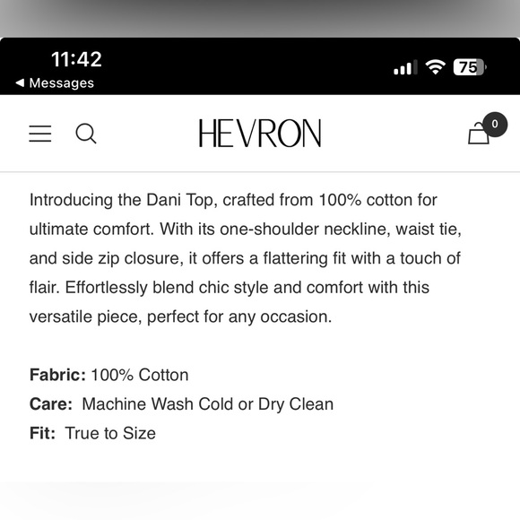 Dani Top by Hevron - Picture 2 of 3